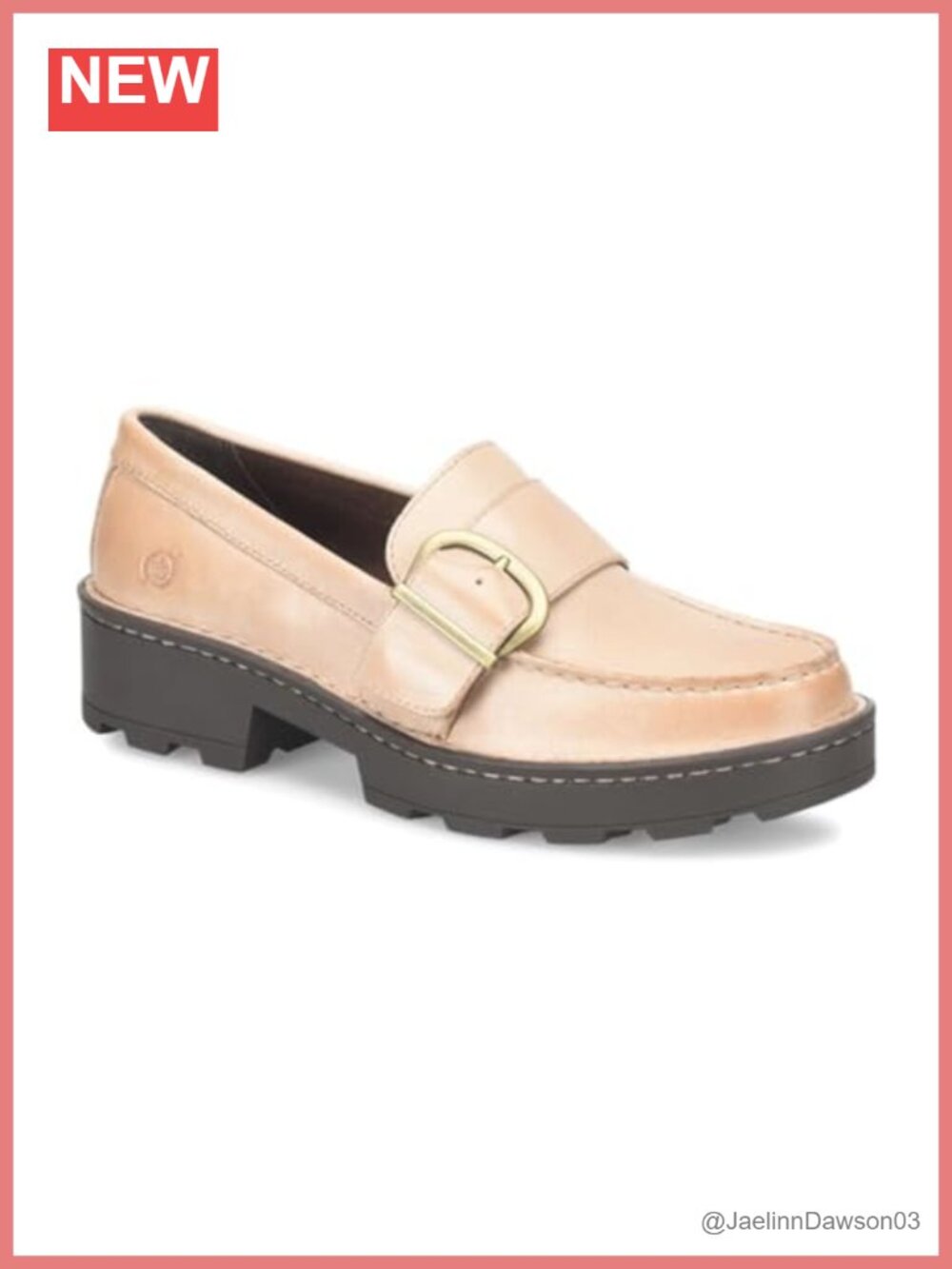 Women's Contessa Loafer - Leather, Mid Heel, Pull-On, Cushioned Insole